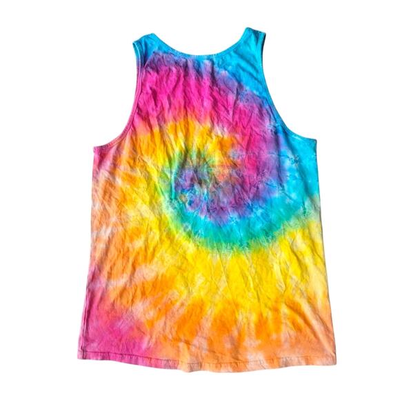 Aruba Mens Tie Dye Turtle Sleeveless Tank Top Large - Picture 2 of 4
